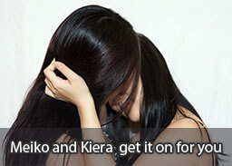Meiko and Kiera kiss